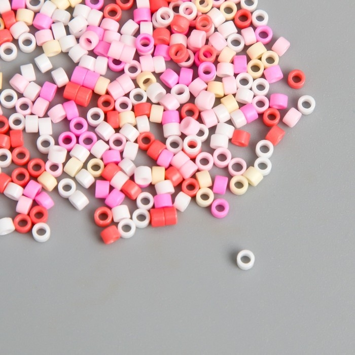 Бисер стекло 11/0  Бисер стекло 11/0 "Цилиндр. Оттенки розового" 10 г