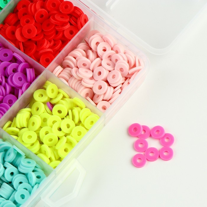 Набор для создания украшений, 24 цвета, 2 лески, шармы Набор для создания украшений, 24 цвета, 2 лески, шармы