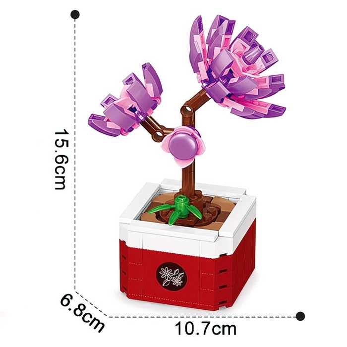 Конструктор Цветы «Обиженки», 141 деталь Конструктор Цветы «Обиженки», 141 деталь