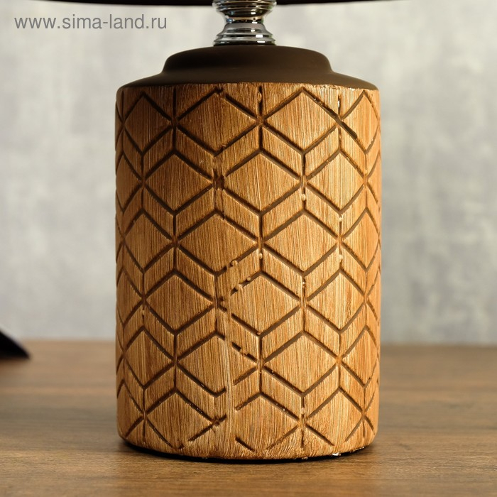 Лампа настольная 08938/1 E14 40Вт кофе 17х17х30 см RISALUX