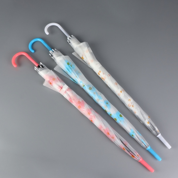 Зонт - трость полуавтоматический «Цветочки», 8 спиц, R = 45/55 см, D = 110 см, цвет МИКС Зонт - трость полуавтоматический «Цветочки», 8 спиц, R = 45/55 см, D = 110 см, цвет МИКС