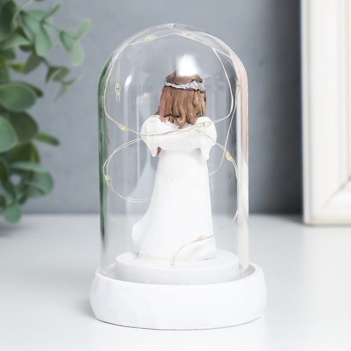 Сувенир полистоун свет Сувенир полистоун свет "Ангел с цветком/молится" МИКС 7х7х11,5 см