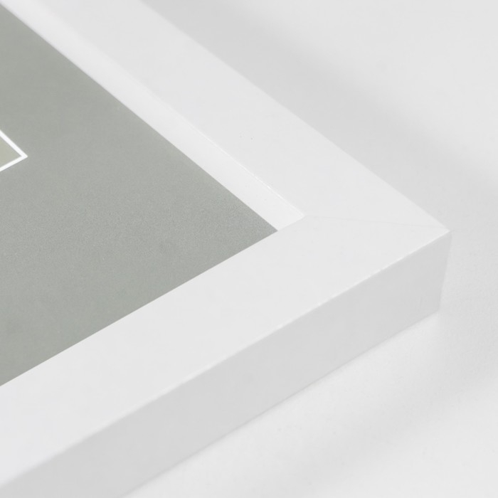 Фоторамка МДФ Фоторамка МДФ "Nina" 30х40 см, белый (пластиковый экран)