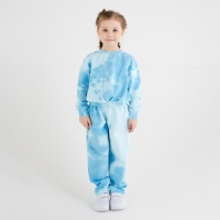 Костюм для девочки (свитшот, брюки) MINAKU: Casual Collection KIDS цвет голубой, р-р 98