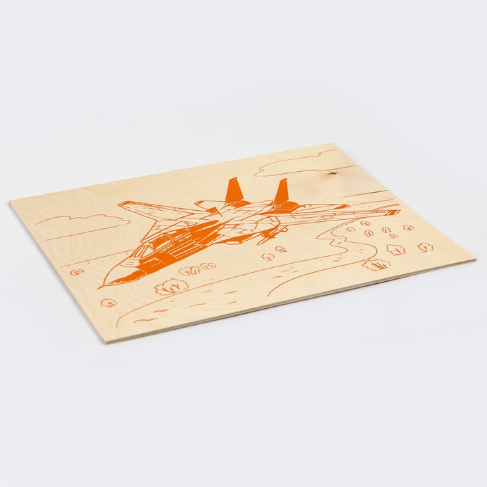 Основы для выжигания «Истребитель» 30х21 см