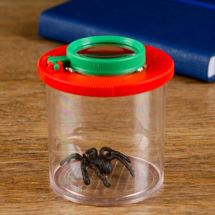 Набор Набор "Юный натуралист": стакан, лупа 2х, цвета МИКС