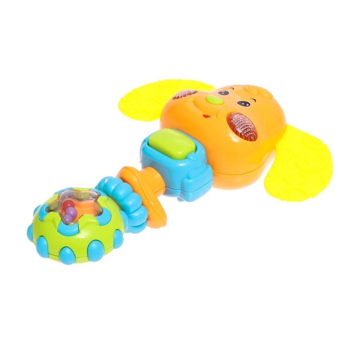 Музыкальная погремушка звук, свет, цвета МИКС Музыкальная погремушка звук, свет, цвета МИКС