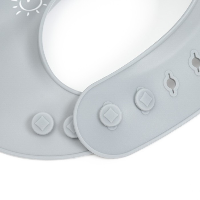 Нагрудник для кормления детский, силиконовый, Mum&baby, 23х4х29, серый Нагрудник для кормления детский, силиконовый, Mum&baby, 23х4х29, серый