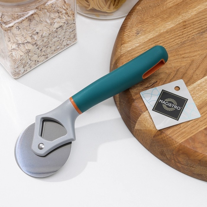 Нож для пиццы и теста Magistro Coral, 20 см, цвет серый Нож для пиццы и теста Magistro Coral, 20 см, цвет серый