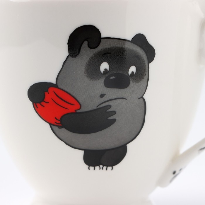 Чайная пара фарфоровая «Винни Пух», кружка 440 мл Чайная пара фарфоровая «Винни Пух», кружка 440 мл