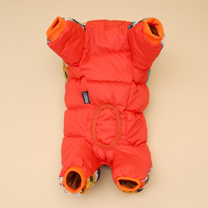 Комбинезон для собак Комбинезон для собак "Мишка Тедди", размер 16 (ДС 30 см, ОГ 44 см, ОШ 34 см),оранжевый