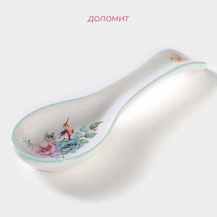 Подставка под ложку Доляна «Пташка», 22,5×7,5×2,5 см Подставка под ложку Доляна «Пташка», 22,5×7,5×2,5 см
