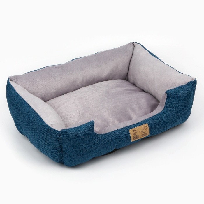 Лежанка для кошек и собак синяя, 45х35х11 см Лежанка для кошек и собак синяя, 45х35х11 см