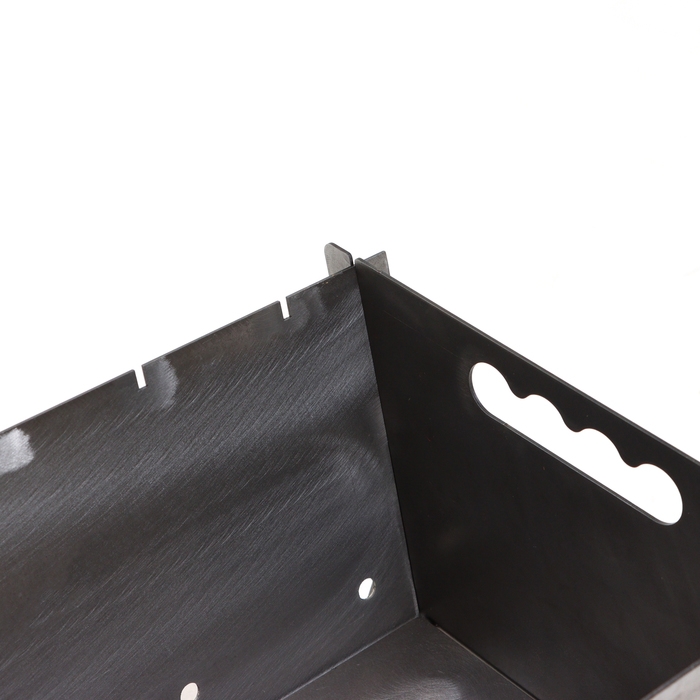 Мангал сборный "Оптимал", серебристый, толщина металла 2 мм, 49 х 31,1 х 29,5 см