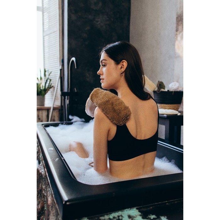 Мочалка-варежка для тела массажная Доляна, 22×11 см Мочалка-варежка для тела массажная Доляна, 22×11 см