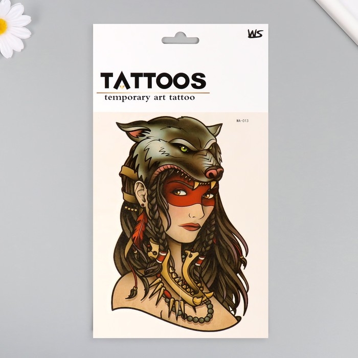 Татуировка на тело цветная Татуировка на тело цветная "Признанная" 26,1х14,6 см