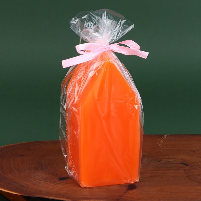 Свеча в форме домика, МИКС, без аромата, 6 х 6 х 12,5 см. Свеча в форме домика, МИКС, без аромата, 6 х 6 х 12,5 см.