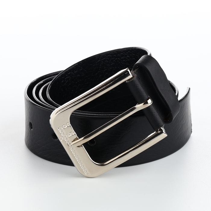 Ремень мужской, ширина 3,5 см, винт, пряжка металл, цвет чёрный Ремень мужской, ширина 3,5 см, винт, пряжка металл, цвет чёрный