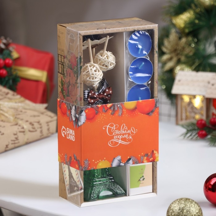 Набор подарочный Набор подарочный "Париж" (диффузор и свечи) жасмин, "Богатство аромата"