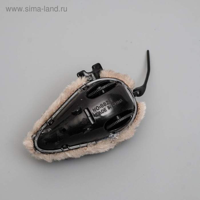 Мышь заводная меховая малая, 8,5 см, серая Мышь заводная меховая малая, 8,5 см, серая