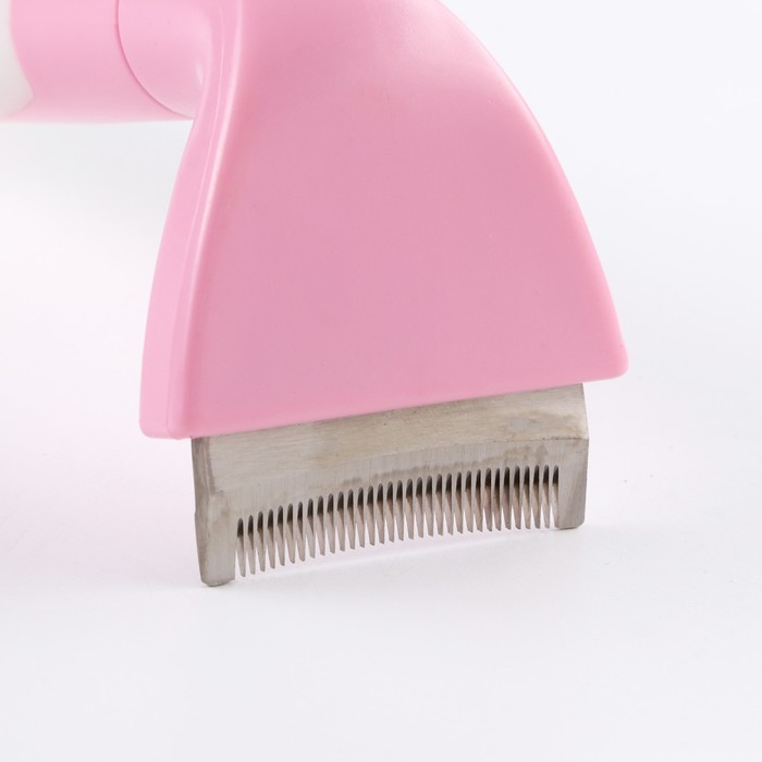 Дешеддер малый, лезвие шириной 4,5 см, розовый Дешеддер малый, лезвие шириной 4,5 см, розовый