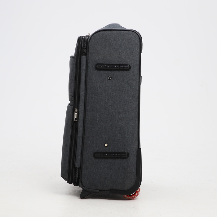 Чемодан средний 52 л (M), отдел на молнии, кодовый замок, с расширением, цвет серый Чемодан средний 52 л (M), отдел на молнии, кодовый замок, с расширением, цвет серый