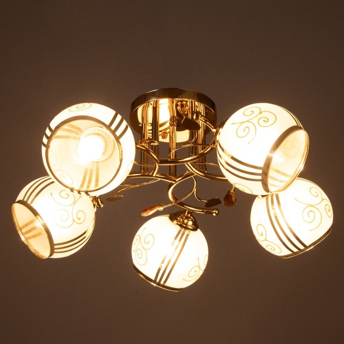 Люстра Люстра "Грета" 5х40Вт Е27 Золото МОДЕЛЬ: 2600553