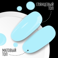 Гель лак для ногтей, «CLASSIC COLORS», 3-х фазный, 8мл, LED/UV, цвет аквамариновый (56)