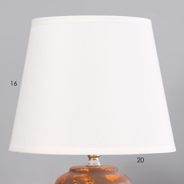 Настольная лампа Настольная лампа "Ганна" Е14 40Вт бежевый медный 20х20х33см