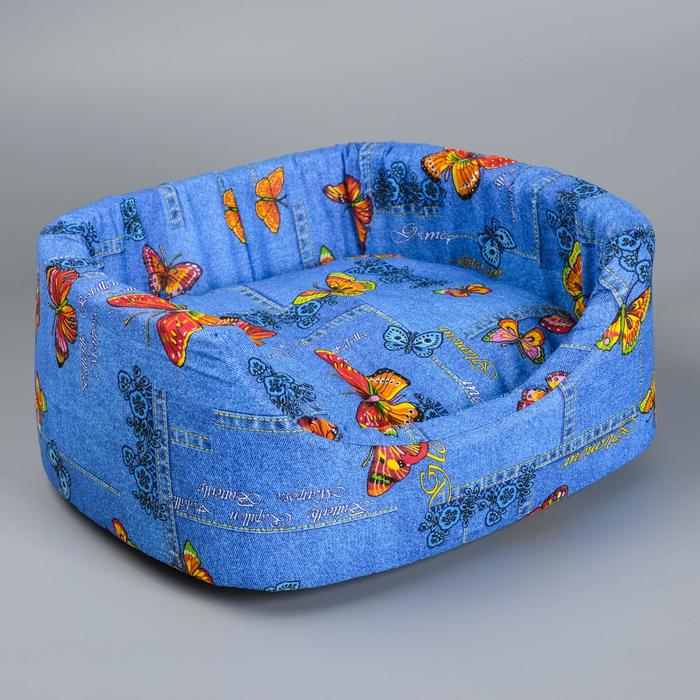 Лежанка №2, с подушкой, 45 х 35 х 16 см  МИКС ЦВЕТОВ Лежанка №2, с подушкой, 45 х 35 х 16 см  МИКС ЦВЕТОВ