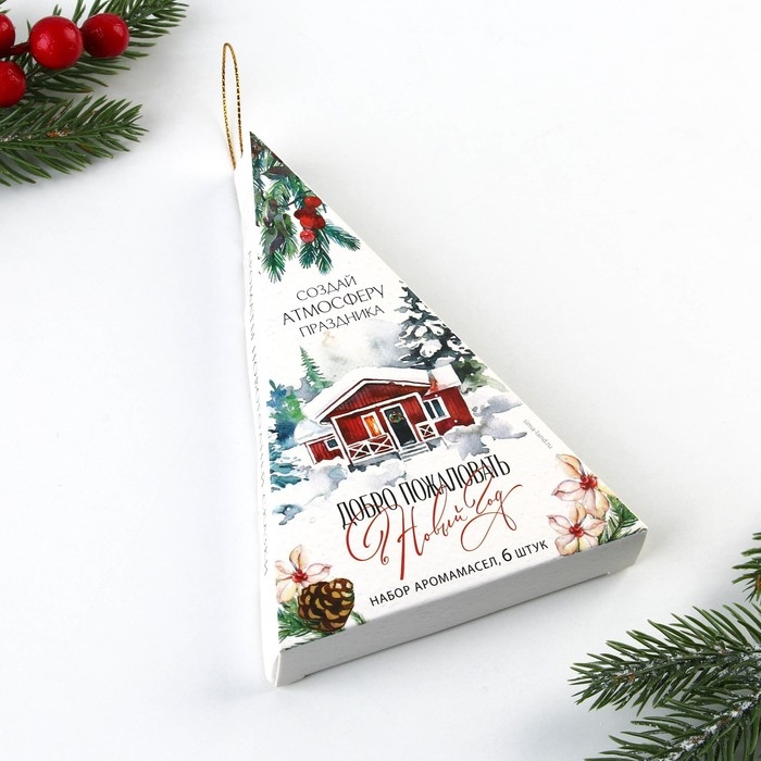 Аромамасла новогодние «Добро пожаловать в Новый год», на Новый год, набор 6 шт, 3 мл Аромамасла новогодние «Добро пожаловать в Новый год», на Новый год, набор 6 шт, 3 мл