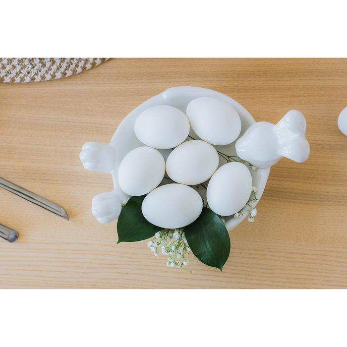 Блюдо сервировочное Доляна «Зайка», 21×16×9,5 см, цвет белый Блюдо сервировочное Доляна «Зайка», 21×16×9,5 см, цвет белый