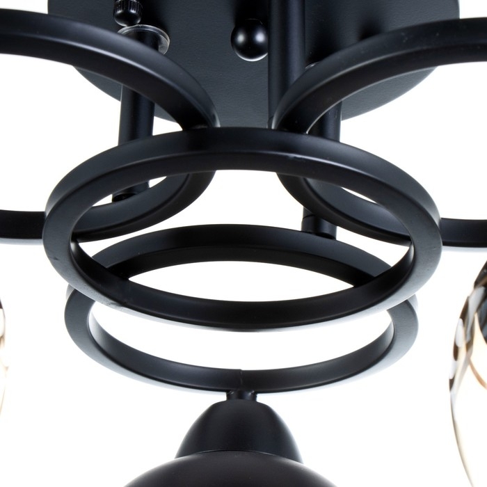 Люстра Люстра "Айрис" 3хЕ27 40Вт чёрный 42х42х23 см BayerLux