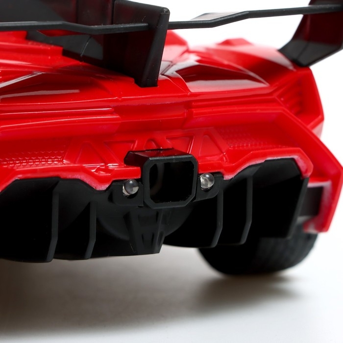 Машина радиоуправляемая «Спорткар», свет, эффект дыма, работает от аккумулятора, цвет красный Машина радиоуправляемая «Спорткар», свет, эффект дыма, работает от аккумулятора, цвет красный