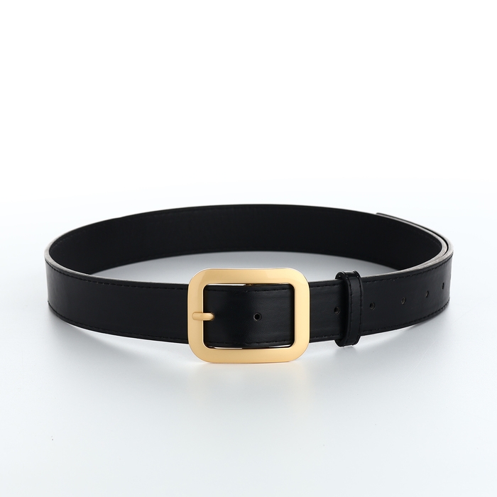 Ремень женский, ширина 3,5 см, цвет чёрный Ремень женский, ширина 3,5 см, цвет чёрный