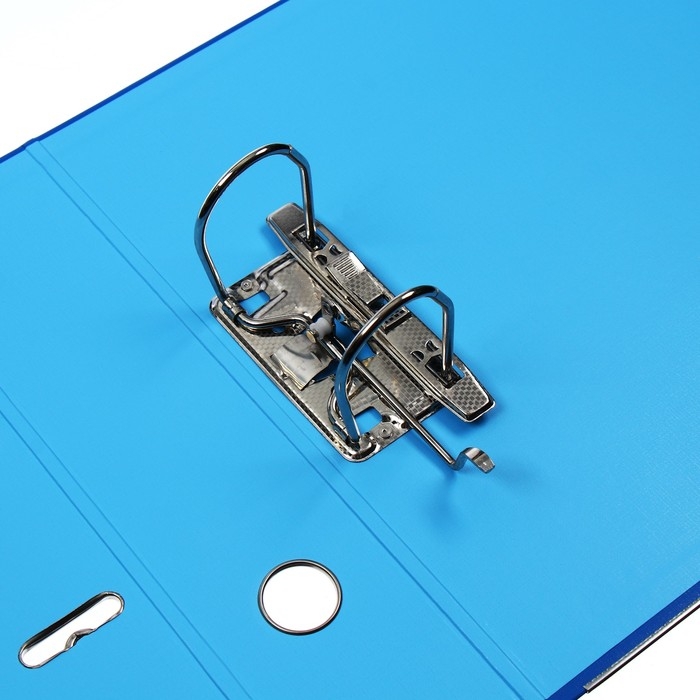 Папка-регистратор А4, 75 мм, Lamark, ПВХ, двухстороннее покрытие, металлическая окантовка, карман на корешок, собранная, синий/голубой Папка-регистратор А4, 75 мм, Lamark, ПВХ, двухстороннее покрытие, металлическая окантовка, карман на корешок, собранная, синий/голубой