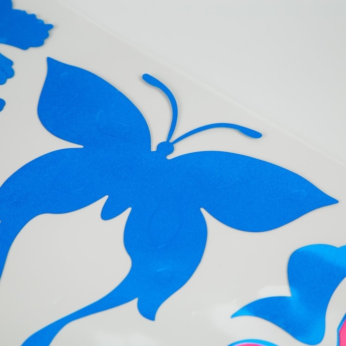 Наклейка интерьерная зеркальная Наклейка интерьерная зеркальная "Роза" цветная 61х32 см