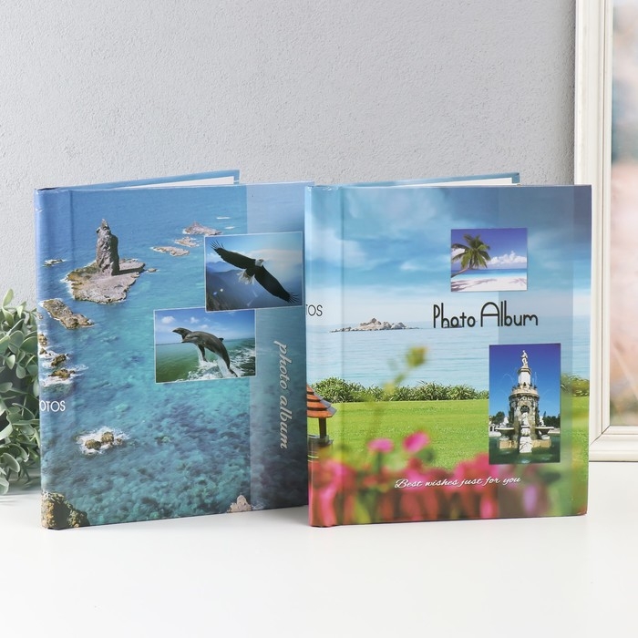 Фотоальбом магнитный 20 листов Фотоальбом магнитный 20 листов "Побережье" 29х24 см МИКС