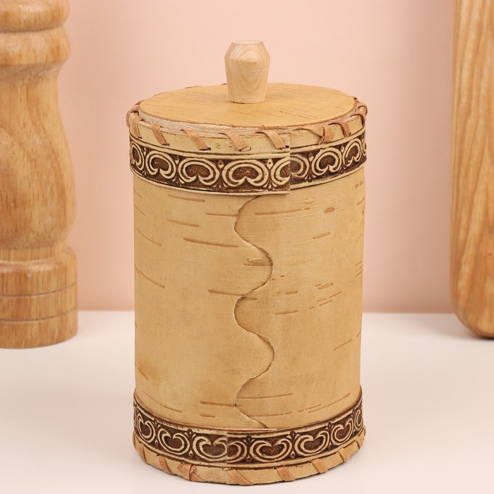 Туес для специй «Хомяк», сахар, 8х8х14 см, береста Туес для специй «Хомяк», сахар, 8х8х14 см, береста