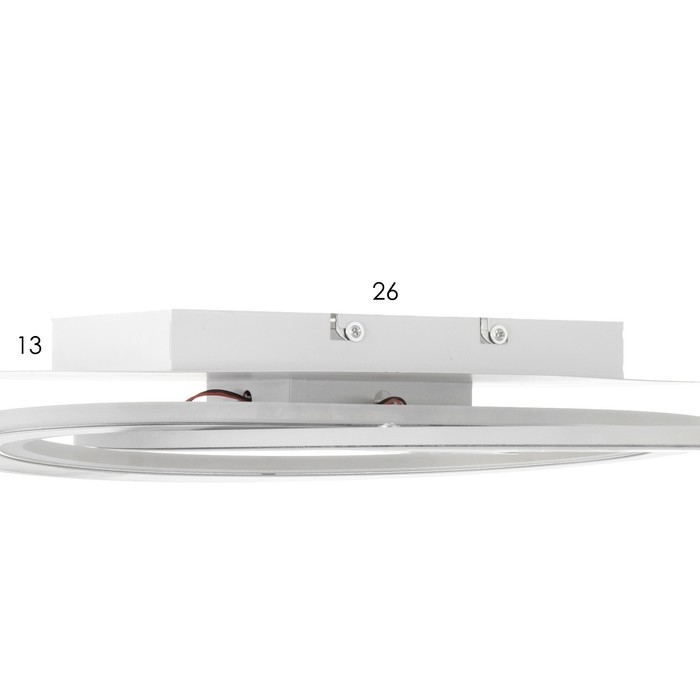 Люстра с ПДУ Люстра с ПДУ "Месяц" LED 145Вт 3000-6000К диммер белый 50х50х8 см BayerLux