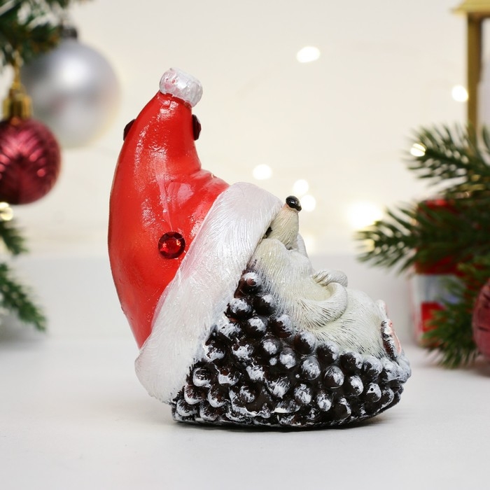 Фигура  Фигура "Ежик новогодний" 11х8х9см