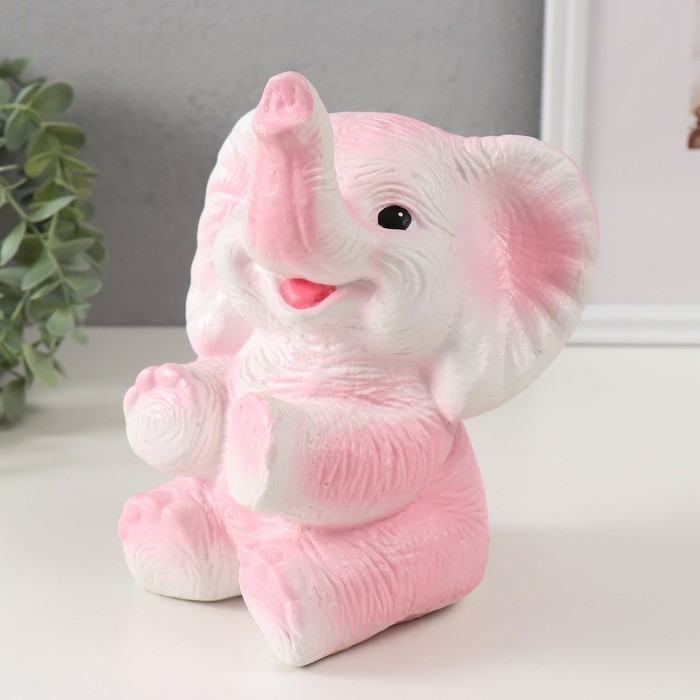 Копилка Копилка "Слоненок" розовый, высота 19 см, ширина 15 см, длина 13 см