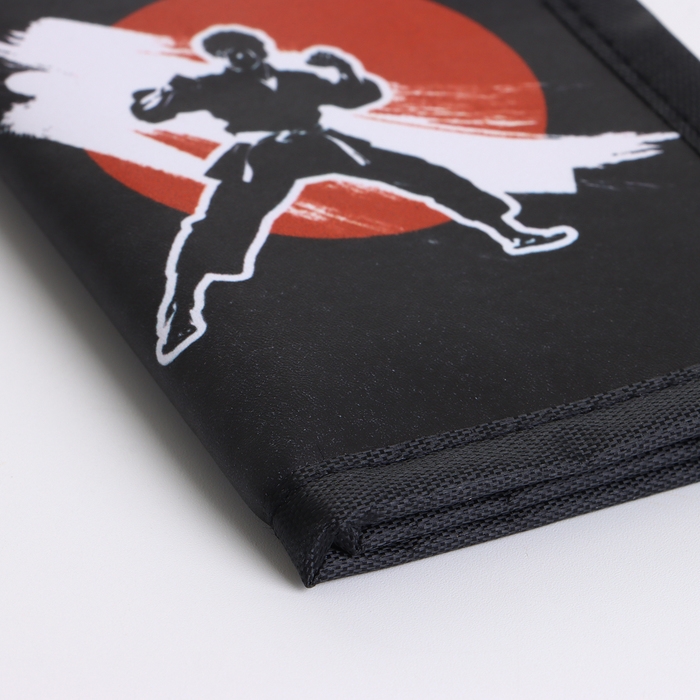 Кошелёк детский на липучке «Выбражулька», цвет чёрный