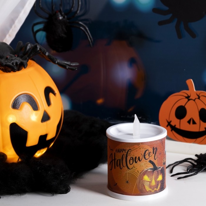 Светодиодная фигура «Свеча с призраком» 7.5 × 10 × 7.5 см, пластик, батарейки AG13х3 (в комплекте), свечение тёплое белое Светодиодная фигура «Свеча с призраком» 7.5 × 10 × 7.5 см, пластик, батарейки AG13х3 (в комплекте), свечение тёплое белое