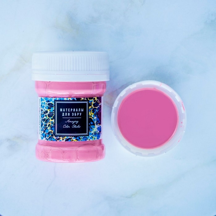 Краска для эбру, розовый неон, 30 мл Краска для эбру, розовый неон, 30 мл