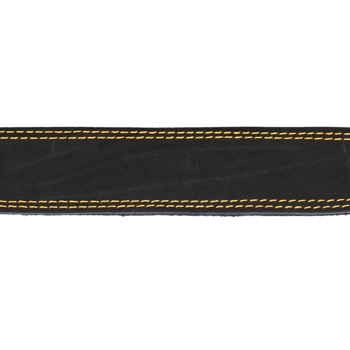 Ошейник кожаный на синтепоне, 82 х 4.5 см,  ОШ 50-70 см, чёрный Ошейник кожаный на синтепоне, 82 х 4.5 см,  ОШ 50-70 см, чёрный