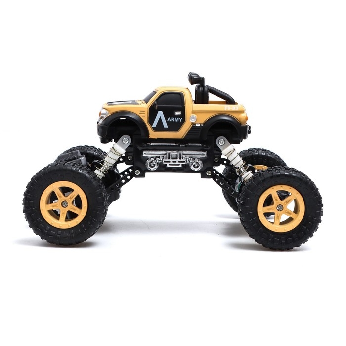 Джип радиоуправляемый «Армия», работает от аккумулятора, цвет песочный Джип радиоуправляемый «Армия», работает от аккумулятора, цвет песочный