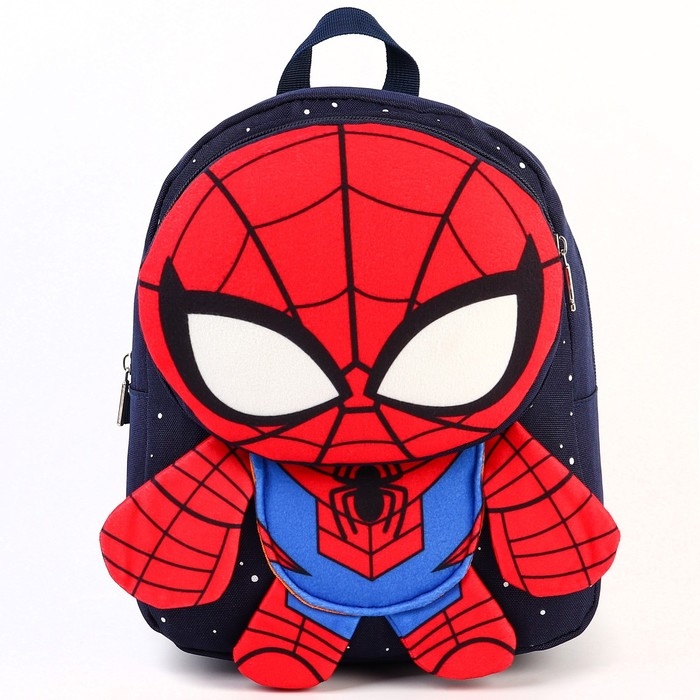 Рюкзак детский, Текстиль, 22 см х 13 см х 28 см  Рюкзак детский, Текстиль, 22 см х 13 см х 28 см "Спайдер-мен", Человек-паук