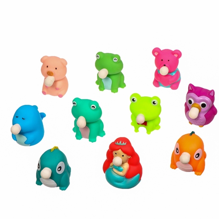 Антистресс игрушка «Друзья Русалочки», мялка с воздухом, набор 3 шт, цвета МИКС Антистресс игрушка «Друзья Русалочки», мялка с воздухом, набор 3 шт, цвета МИКС