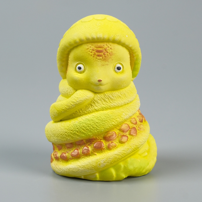 Новый год. Символ 2025. Фигура Новый год. Символ 2025. Фигура "Змея в костюме" лимонная, 8х6см